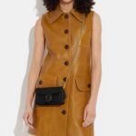 Authentic Tabby Crossbody Wristlet Bag in Signature Canvas with Gold-Tone Hardware and Chain Strap